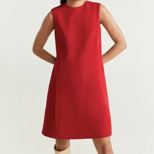 Mango Red Shift Dress - 2